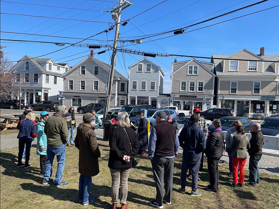 TownGreen's field trip to Downtown Rockport during an astronomical high tide on March 21, 2023