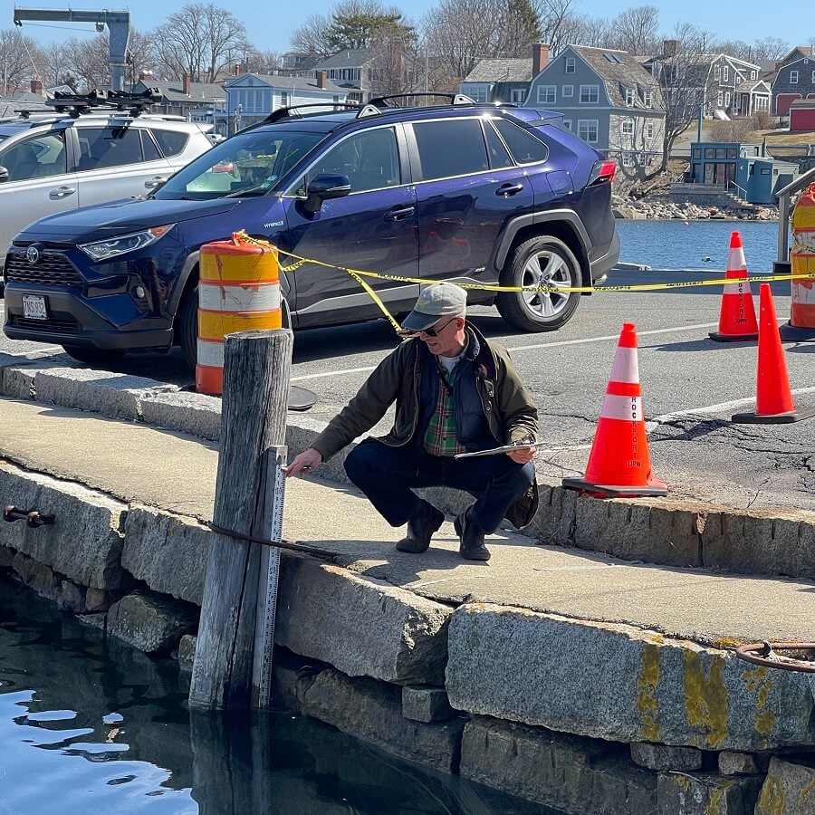 TownGreen's field trip to Downtown Rockport during an astronomical high tide on March 21, 2023